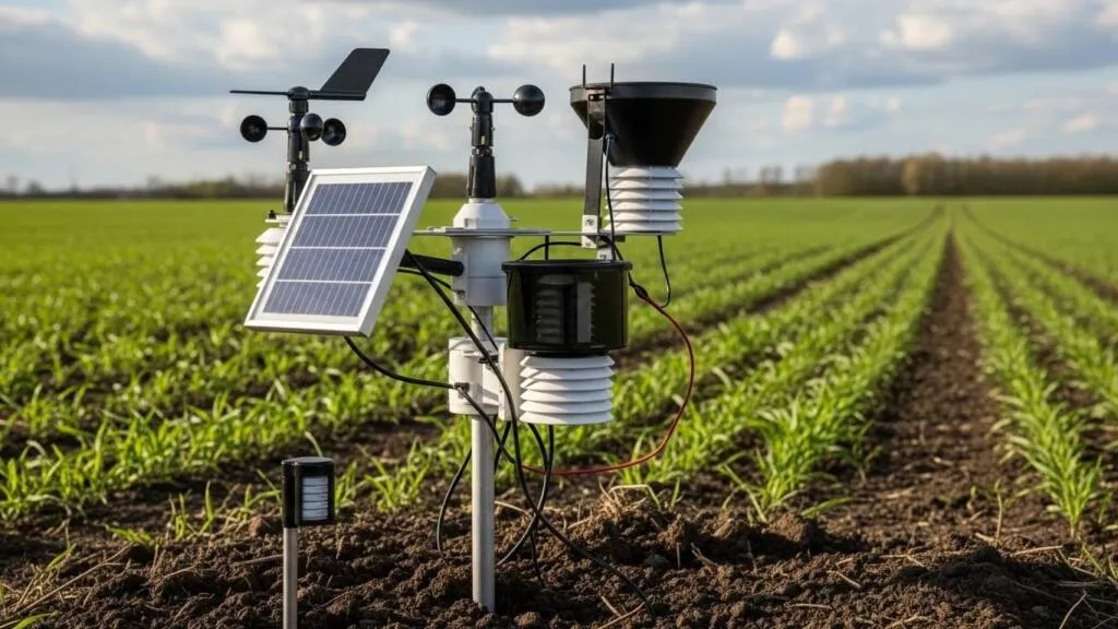 Soil moisture sensor used with crop management automation tools