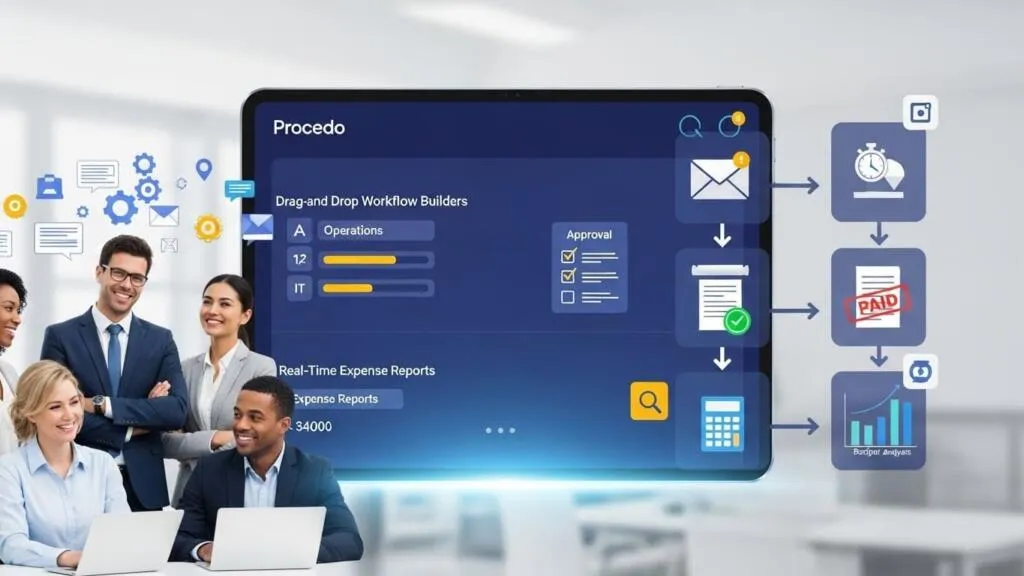 Dashboard showing automated workflows and cost tracking to minimize software development costs.