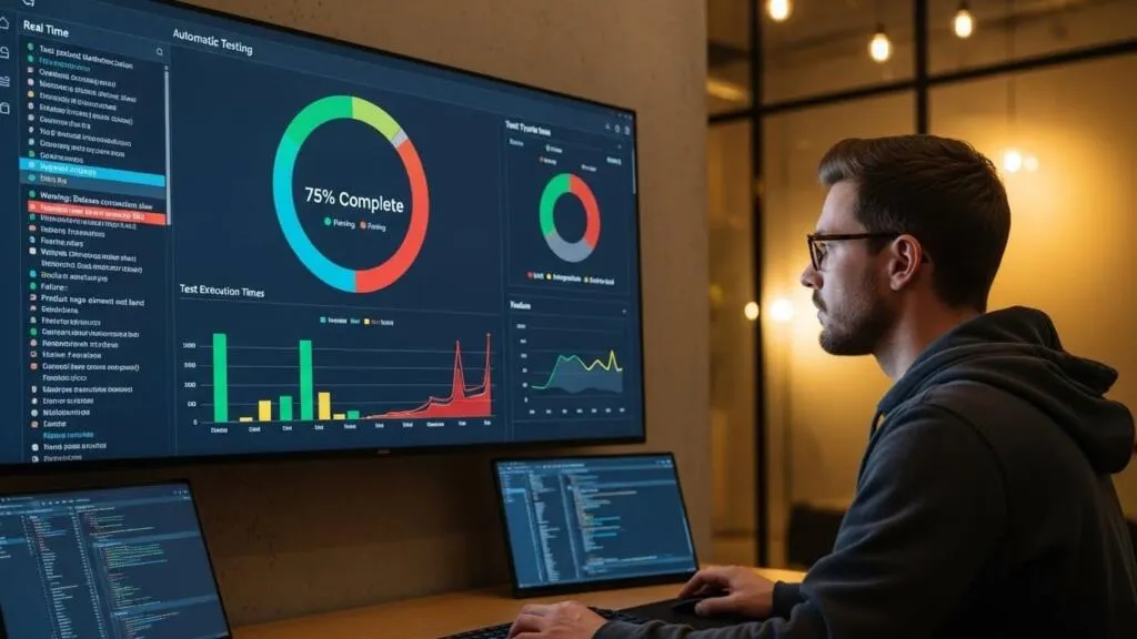 Automated software testing and deployment dashboard for cost efficiency