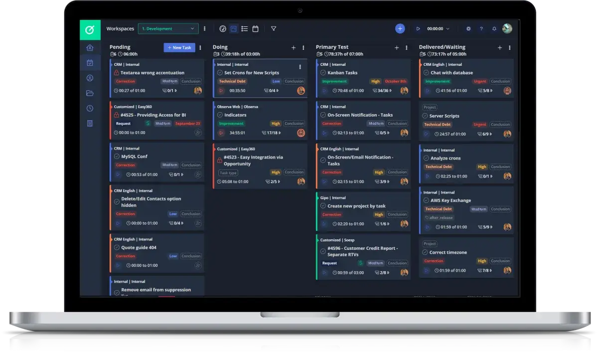 Gipo SaaS platform screens